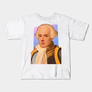 French polymath Pierre-Simon Laplace illustration Kids T-Shirt